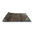 thumbnail image 2 of Ahgly Company Indoor Rectangle Persian Light Blue Traditional Area Rugs, 7' x 10', 2 of 4