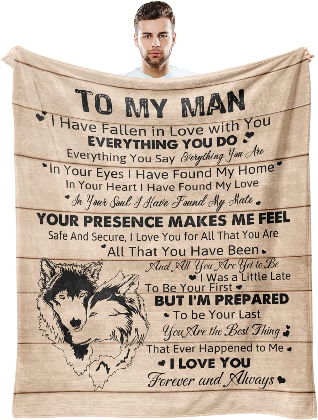 GDAKE Gifts for Him, I Love You Gifts for Him Blanket Romantic Gifts