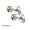 A-champagne, variant on Earing Prong Tragus Cartilage Piercing Stud Earring Ear Ring Stainless Steel —-gold-3MM