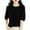 Black, variant on Women's Stylish & Comfortable Wool Sweater - Spring Fall Winter First-Line Ready to Wear Seamless Knit Crewneck Half Sleeve Top 2025