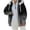 Gray, variant on Edvintorg Jackets for Women Trendy Oversized Jacket Winter Clothes Hooded Loose Long Sleeve Plush Jackets Coat with Zipper Plus Size Outwears