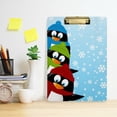 thumbnail image 6 of FMSHPON Penguins Clipboard Hardboard Wood Nursing Clip Board and Pull for Standard A4 Letter 13x9 inches, 6 of 8