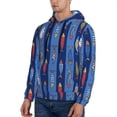 thumbnail image 3 of Naloa Cute Fish Men's Casual Hooded Collar Drawstring Hoodies Pullover Sweatshirts Casual Long Sleeve Shirts-Small, 3 of 7