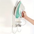 thumbnail image 3 of Hyasfey Wall Mount Ironing Board Holder Metal Hanger Heat-Resistant Strong Load-bearing Easy to Install Iron Holder Storage Rack, 3 of 7