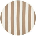 thumbnail image 4 of SAFAVIEH Montauk Saranna Striped Cotton Area Rug, Sand/Ivory, 9' x 12', 4 of 10