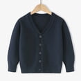 thumbnail image 2 of WXFAZCVU Boys' Cardigans Button Down V-Neck Long Sleeve Cotton Sweaters Lightweight Outerwear Size 2-3 Years, 2 of 4