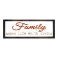 thumbnail image 1 of SALTNLIGHT Family Wall Plaque, Transparent Glass Background Rustic Farmhouse Sign Wal for Living Room, Modern Farmhouse Sign with Solid Wood Frame, 1 of 12