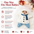 thumbnail image 2 of Christmas Baby Starfish Onesie, Warm Romper, Soft Hooded Bodysuit, Cozy Winter Jumpsuit Outfits for Boys Girls, 2 of 6