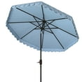 thumbnail image 5 of SAFAVIEH Elegant 9' Market Auto Tilt Patio Umbrella, Baby Blue/White, 5 of 6