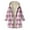Pink-2, variant on RQYYD Flannel Jacket For Women Trendy Sherpa Fleece Lined Button Down Plaid Shacket Long Sleeve Hooded Jackets Fall Winter Coat
