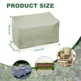 thumbnail image 2 of Bolsa de Almacenamiento para Mesa Plegable Uxcell, Bolsa de Almacenamiento para Sillas Plegables Impermeable de Alta Resistencia para Silla de Gravedad Cero Champagne 53"L x 26"W x 35"T, 2 of 7