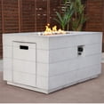 thumbnail image 5 of HomeRoots 535175 24 x 28 x 43 in. Grey Aluminum Natural Gas Rectangular Fire Pit Table with Cover, 5 of 6