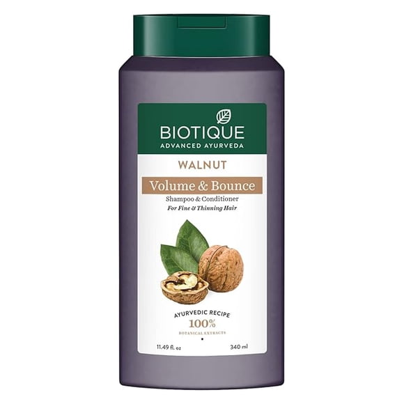 Biotique Bio Walnut Volume and Bounce Shampoo and Conditioner 340ml