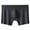 Black, variant on zeranth Men Thin Boxers Seamless See-through Soft Solid Color Mid Waist Ice Silk U Convex Soft Plus Size Elastic Quick Dry Moisture-wicking Men Underpants Underwear