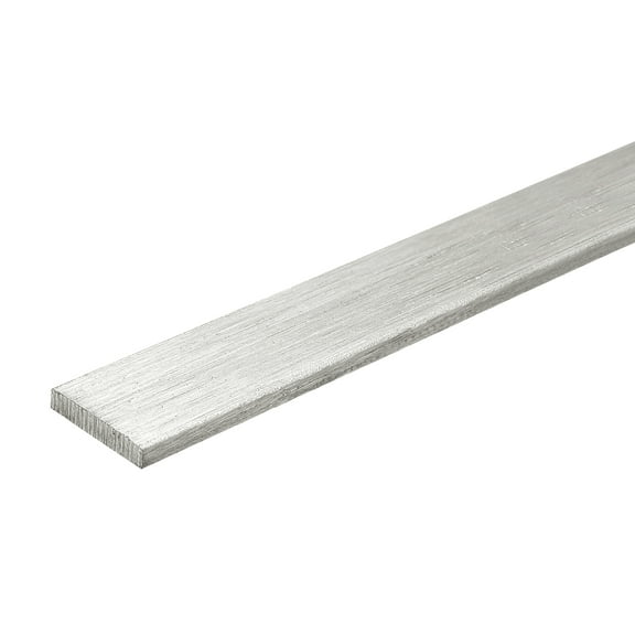 Uxcell 316L Stainless Steel Flat Bar 3/25" Thickness 2/5" Width 19.7" Length Rectangular Metal Strips Brushed Finish for Kitchen Machinery Building Chemical Industry, 1pcs