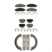 Transit Auto Front Rear Ceramic Brake Pads and Parking Shoes Kit for Car Dodge Charger Chrysler 300 Challenger Magnum KCN-100032
