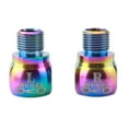 thumbnail image 2 of Langgg 1 Pair Bike Bicycle Fixie Pedal Extender Adapters Crank Bike Extension Screws Rianbow, 2 of 9