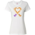 thumbnail image 3 of Inktastic Fire Heart Dragons Women's T-Shirt, 3 of 5