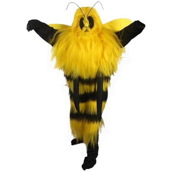 HPO Unisex Adult Bee Costume Resistance Fighter Costume with Wig – Hairy Leader Halloween & Cosplay Dress Style