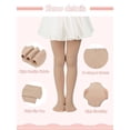 thumbnail image 5 of Zando Nude Tights for Girls Ballet Tights for Girls Stockings Elastic Footed Dance Tight for School Girls 6-9 Nude, 5 of 5