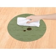thumbnail image 3 of Unique Bargains Set of 6 Round Placemats for Kitchen Dining Table Decor Green, 3 of 7