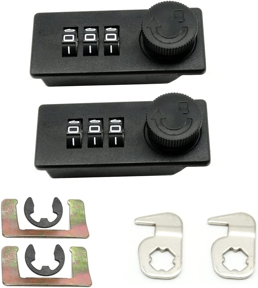 2 Pcs Mini 3 Digit Combination Lock Mechanical Dial