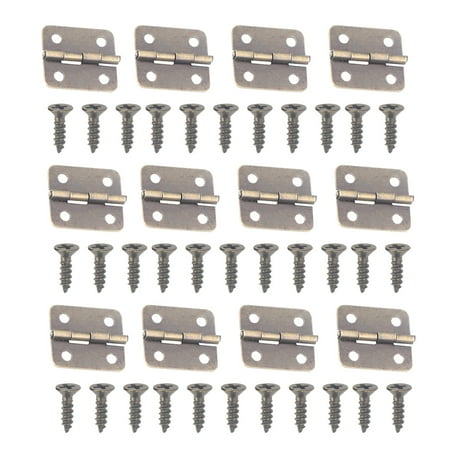 

100pcs Iron Vintage Hinge Green Bronze Hinge DIY Accessories with 400pcs Screws