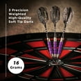 thumbnail image 6 of Viper Sure Grip Soft Tip Dart Set, 16 Grams, Purple, 6 of 7