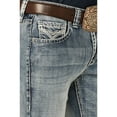 thumbnail image 2 of Rock & Roll Denim Men's And Pistol Light Vintage Wash Stackable Bootcut Jeans Light Wash 36W x 30L  US, 2 of 4