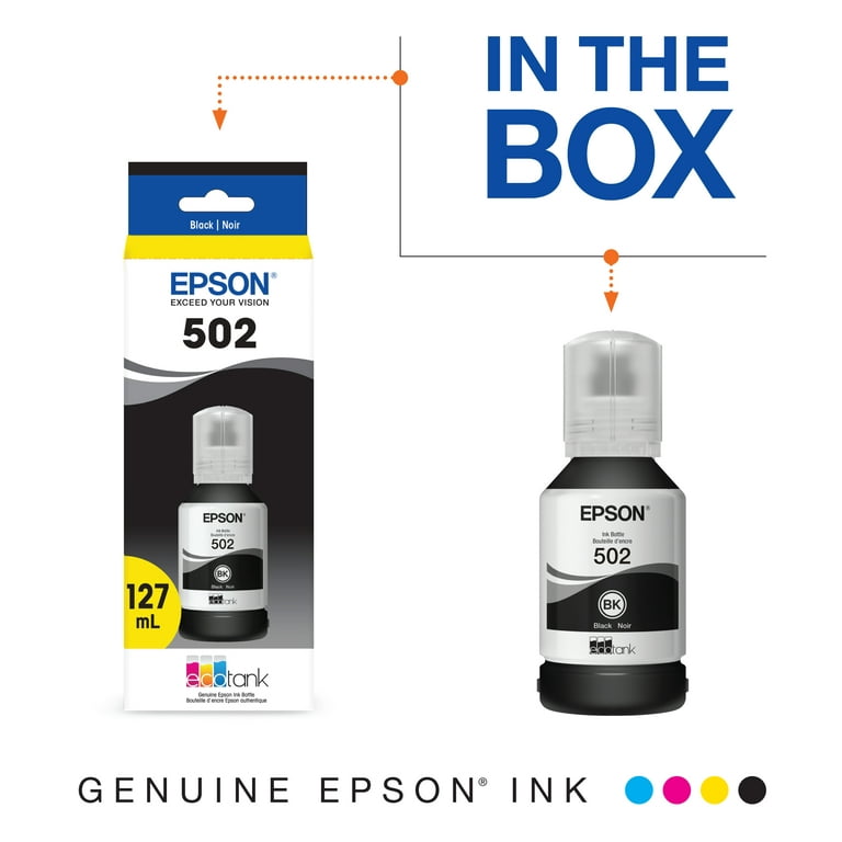 Epson 502 EcoTank Yellow Auto-Stop Ink Bottle