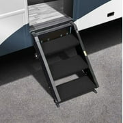 Prestofit 2-0518 Entry Step Rug For MORryde StepAbove 3 Step 19-1/2"W Black 3 Pc