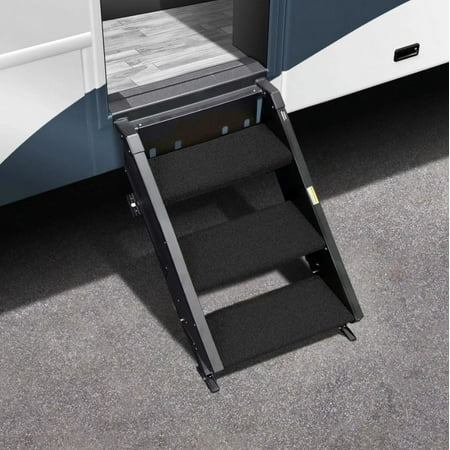 Prestofit 2-0518 Entry Step Rug For MORryde StepAbove 3 Step 19-1/2"W Black 3 Pc