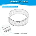 thumbnail image 2 of Uxcell Film Flexible Ruler 40cm 0.1mm Scale with R Angle and Width Lines Clear PET Plastic Folding Straight Ruler for Factory, Transparent, 1 Pcs, 2 of 6