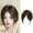 Brown, variant on Short Pixie Cut Human Hair Blend Wig for Women, Lightweight Wig with Bangs, Natural Ready to Wear Short Wigs(Brown,One Size)