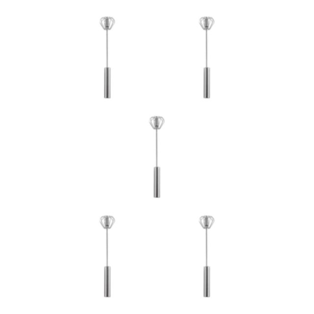 Matsuzay Batidor de huevos fácil de usar, acero inoxidable, para una amplia aplicación, batidor de huevos semiautomático, sólido, grande Type2 NO2
