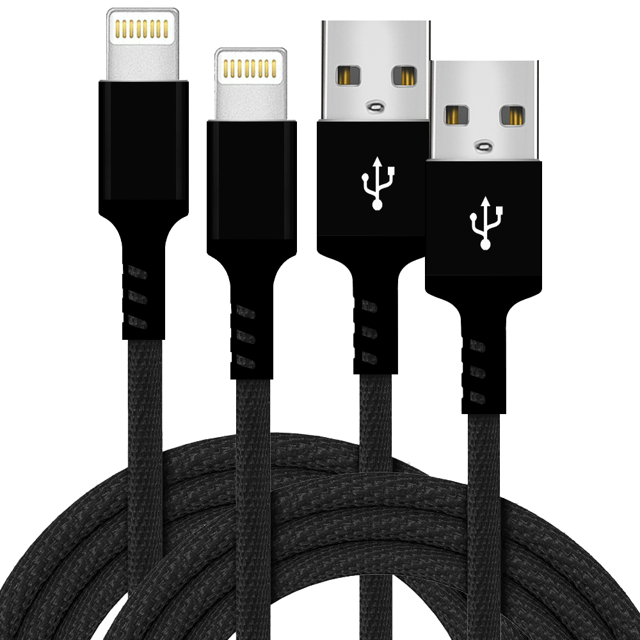 [2 Pack] 10ft Long MFI Certified Phone Charger Cable HeavyDuty