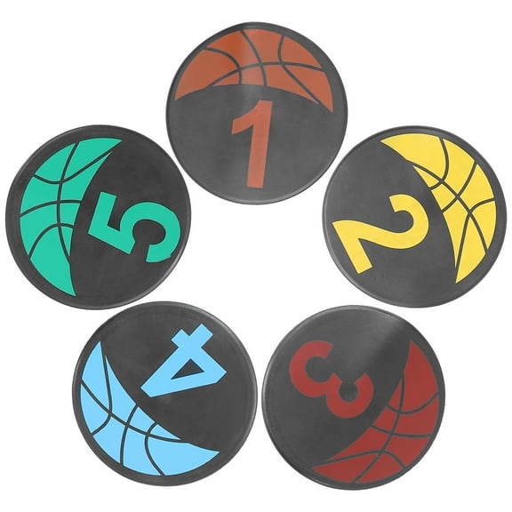 Assorted Color Non-slip Sports Training Markers for Gym Made of Durable PVC 1 Set