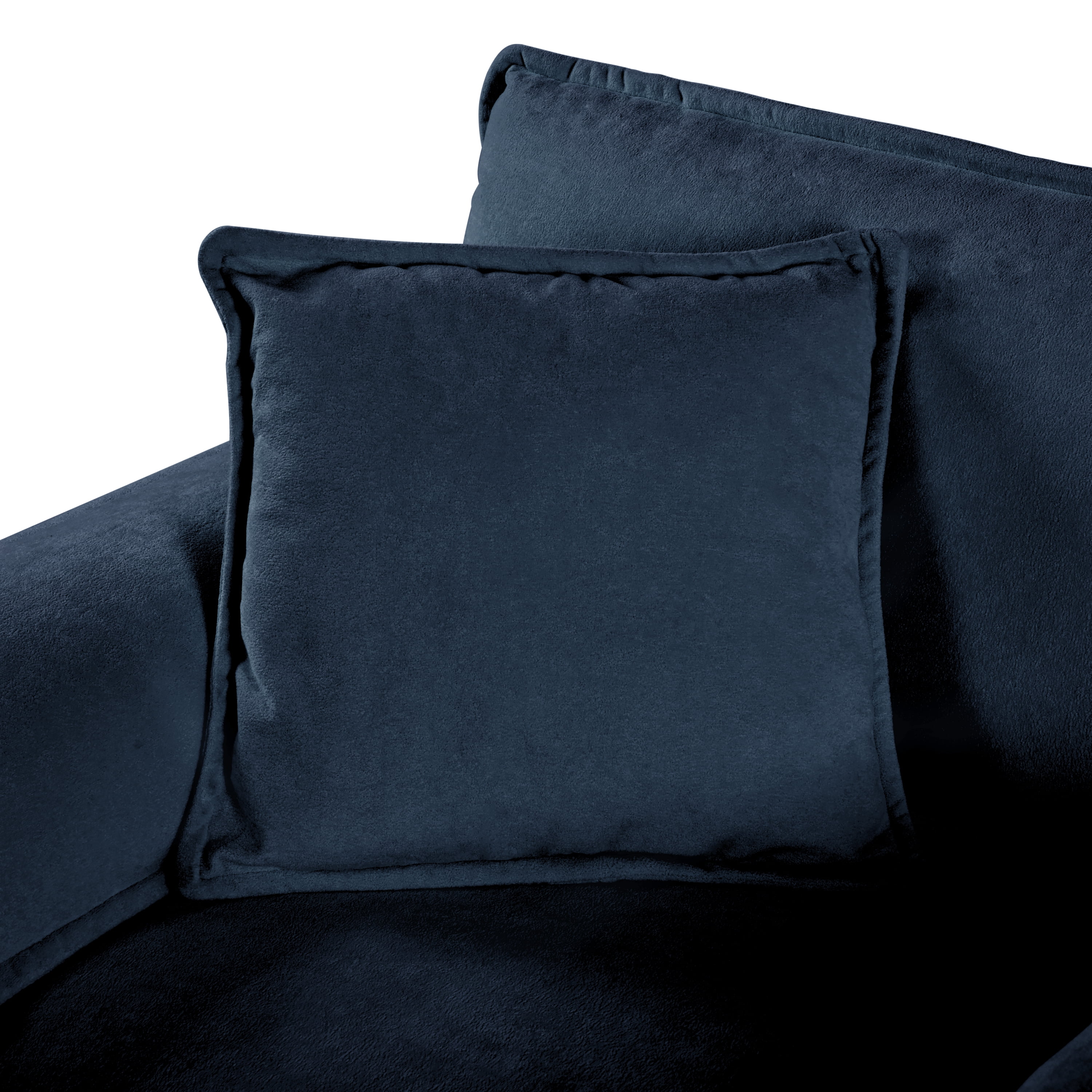 Gewnee Oversized Deep Seat Luxury 2 Piece Sofa Set, 2 Pieces of Loveseat Sofa, Modern DIY Combination Blue Chenille Comfy Cloud Couches Set for Living Room