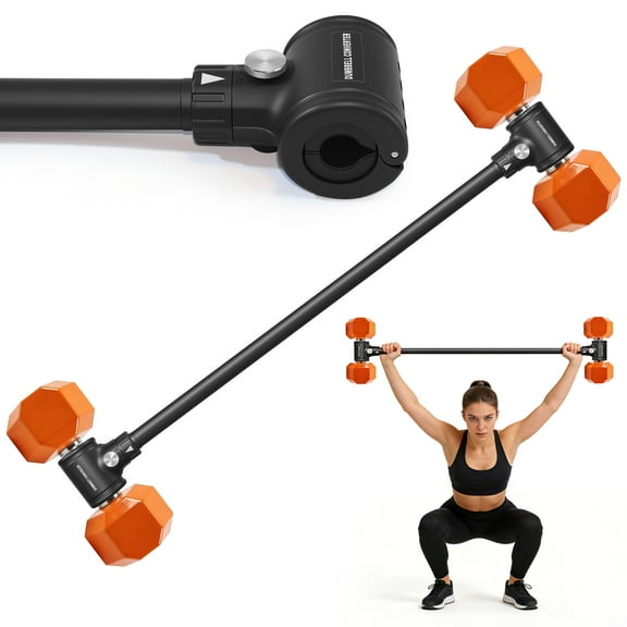 WOOTMIN Converter Adjustable Dumbbell to Barbell, 200 lb