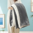 thumbnail image 5 of U by Bedsure Sherpa Fleece Throw Blanket Grey - Thick and Warm Blankets Soft and Fuzzy Throw, 50x60 inches, 5 of 7