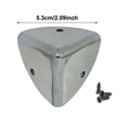 thumbnail image 3 of 1pc Vintage Corner Protectors Triangle Furniture Three-Sided Corner, Chrome Metal Box Corner Protectors for Table Corners Desk Corners (B), 3 of 6