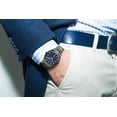 thumbnail image 3 of Geoffrey Beene Men's Gunmetal Stainless Steel Dress Watch Classic Quartz, Elegant Design, Water-Resistant, 3 of 5