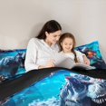 thumbnail image 4 of Manfei Dinosaur Print Bedding Comforter Set 7 Pieces for Boys, Ocean Dino Full Bedding Set, Wild Animal Wildlife Fitted Sheet Flat Sheet, Ultra Soft Bedroom Decor, 4 of 7