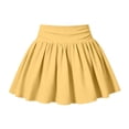 thumbnail image 6 of Jinhomg Girls' Tennis Skirt with Built-in Shorts Kids Pleated Athletic Skort Elastic Waist Ribbed Underneath for Girls 5-16 Years School Sports, 6 of 7