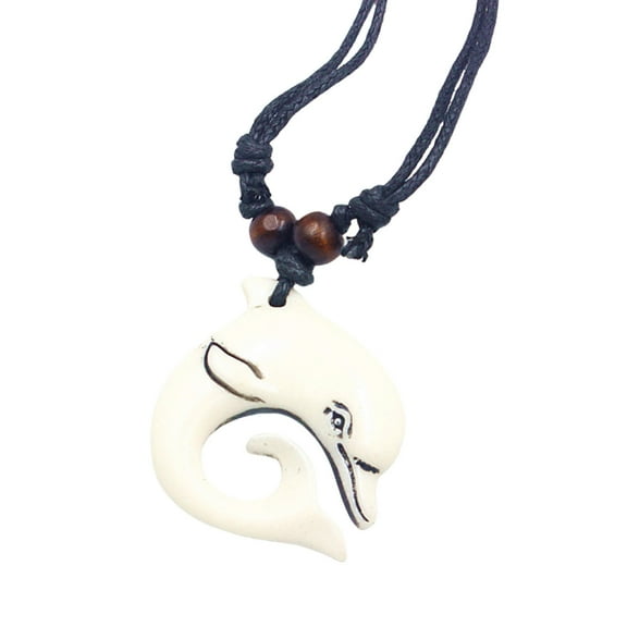 Aellinatey Cute Resin Dolphin Necklace Adjustable Length Clavicle Chain for Stylish Women