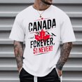thumbnail image 2 of Playeras De Algodón Para Hombre Never 51St State Canada 2025 51 Never Canada Flag Camiseta, 2 of 4
