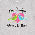 thumbnail image 4 of Inktastic Budgie Parakeet Budgerigar Pet Girls Baby T-Shirt, 4 of 5