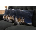 thumbnail image 2 of Ambesonne Galaxy Throw Pillow Cover 4 Pack, Galaxy Solar Adventure, 20", Blue White, 2 of 6