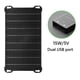 thumbnail image 2 of Cargador de panel solar de 15W 5V con salida USB dual ETFE ligero para banco de energía de teléfono, 2 of 9