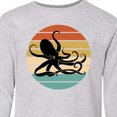 thumbnail image 4 of Inktastic Octopus Vintage Sunset Long Sleeve Youth T-Shirt, 4 of 5